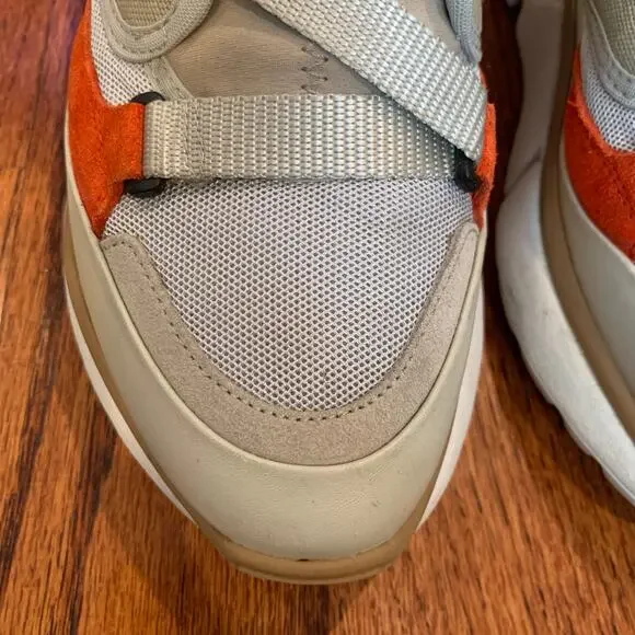 Chloe Sonnie Low Top Women's Sneaker | Tan Orange | Size EU 39/US 9 - Picture 6 of 14